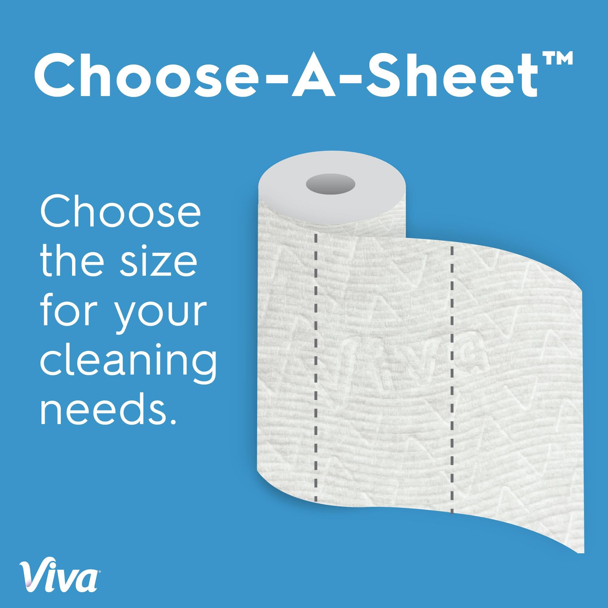 Viva towel cleaning stainless steel with low-lint finish