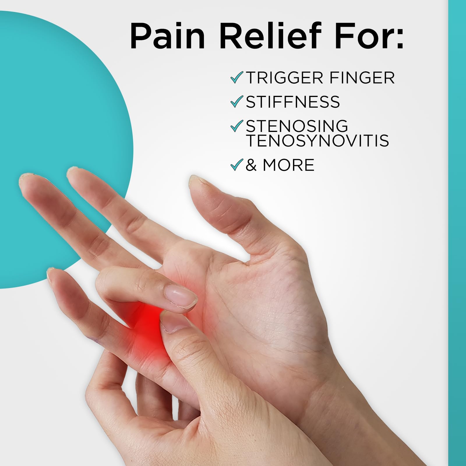 Vive splint on thumb in use showing comfortable fit for daily tasks and protection