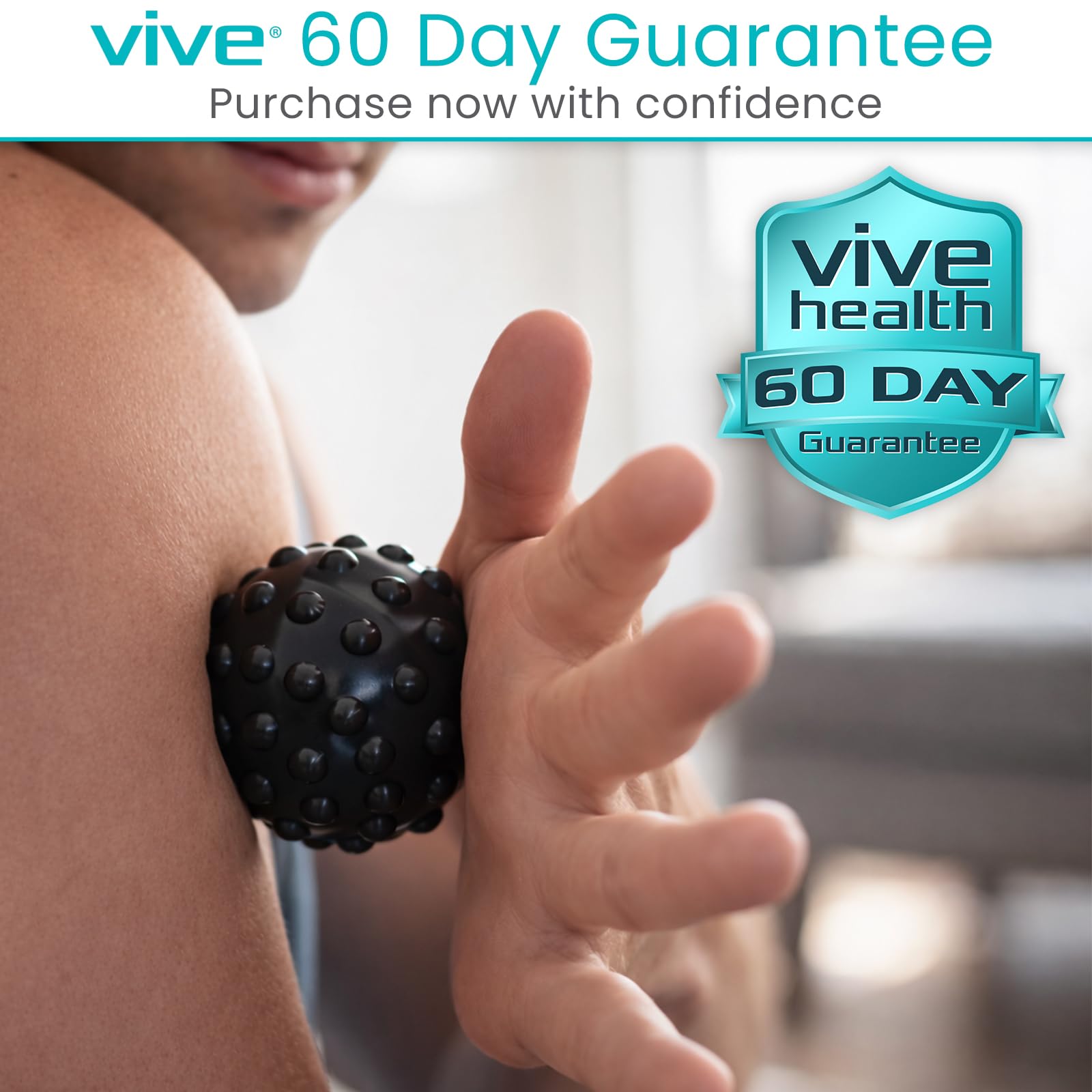 Vive compact massage set packed inside a gym bag, convenient for travel and on-the-go recovery