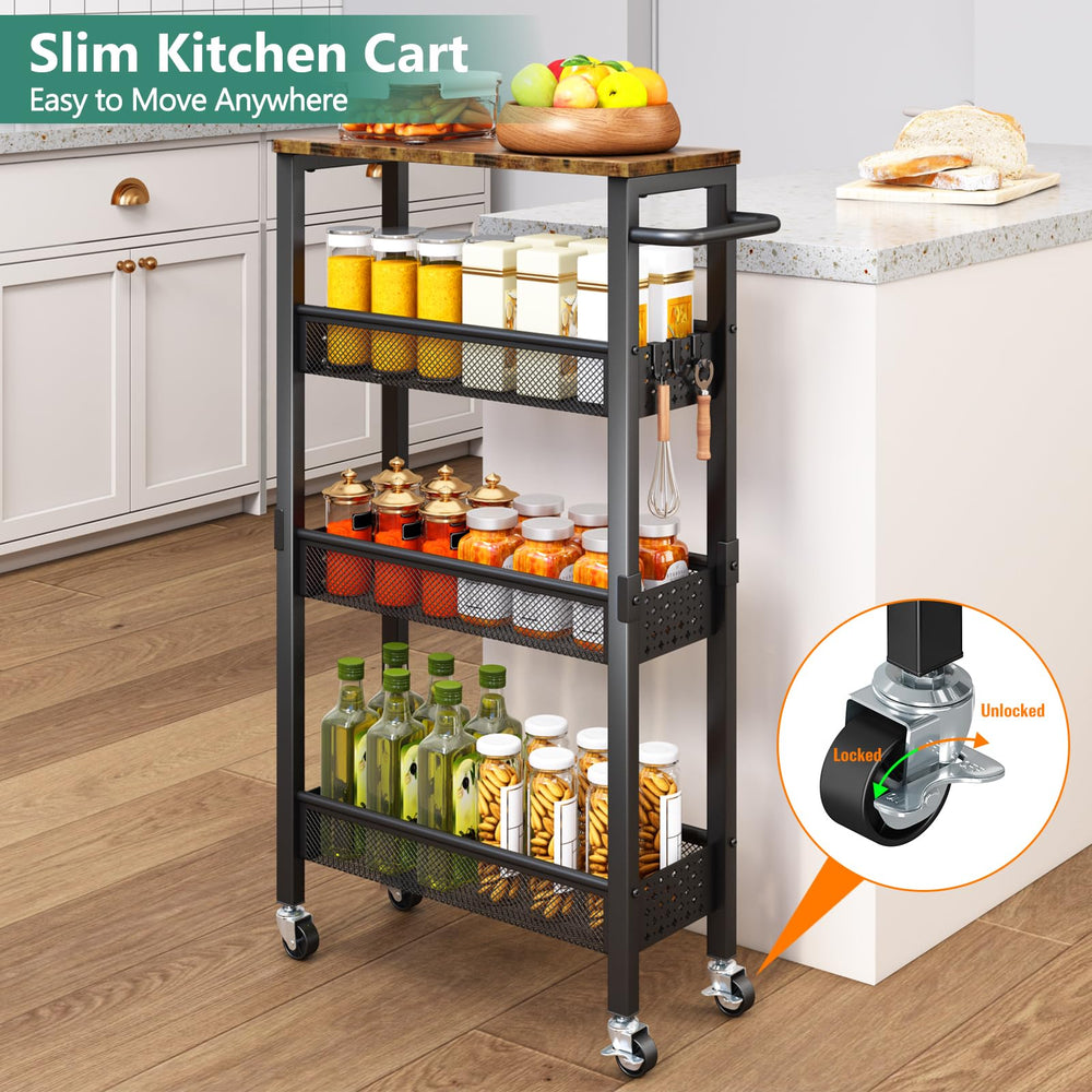 Vivihomety used in kitchen pantry holding oils and spices for quick access