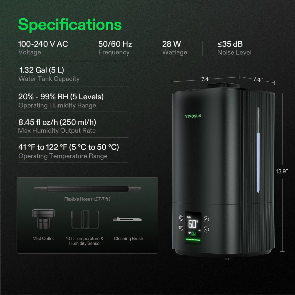 VIVOSUN AeroStream H05 placed inside a grow tent demonstrating discreet plant‑friendly operation