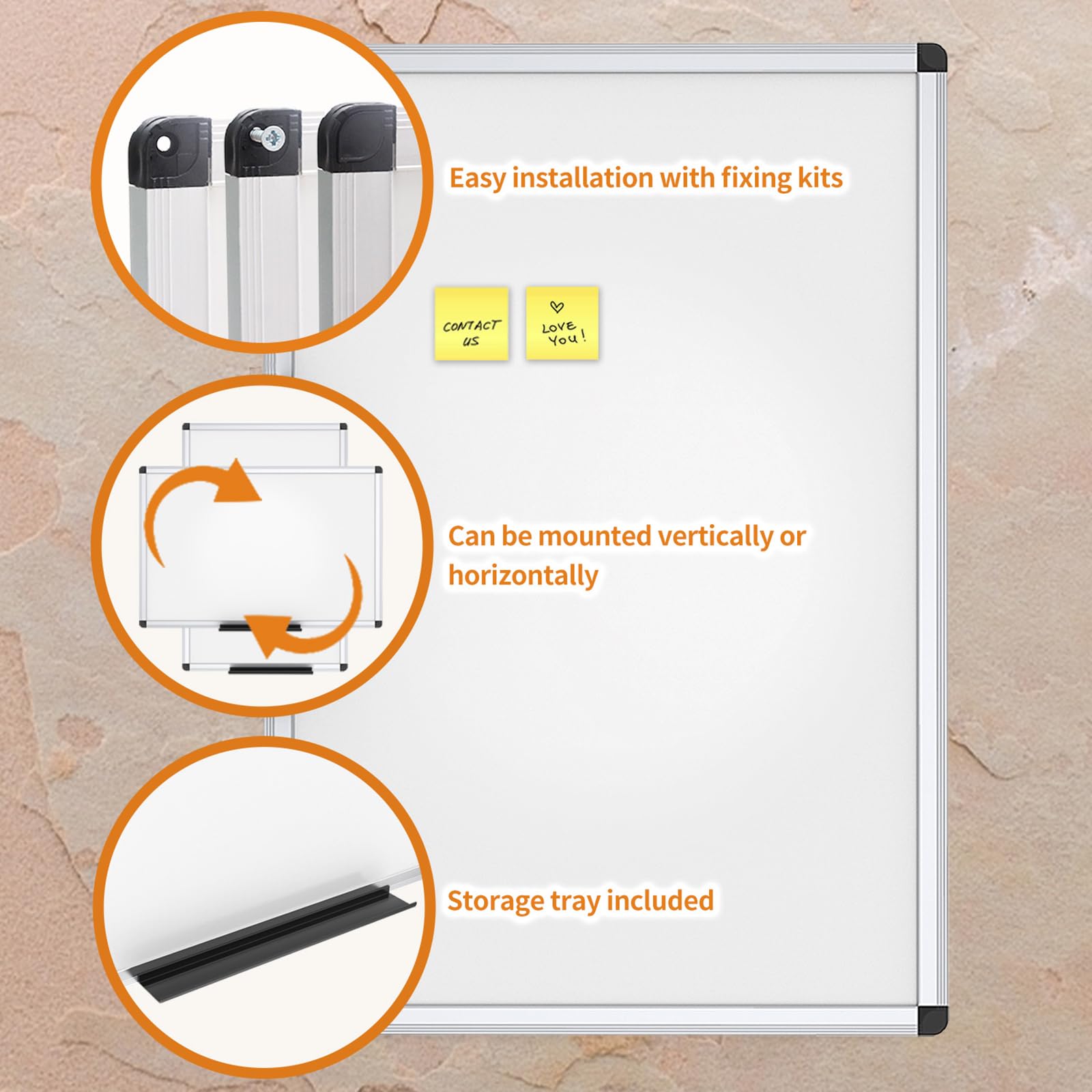 VIZ-PRO mounted vertically in office showing compact space-saving benefit