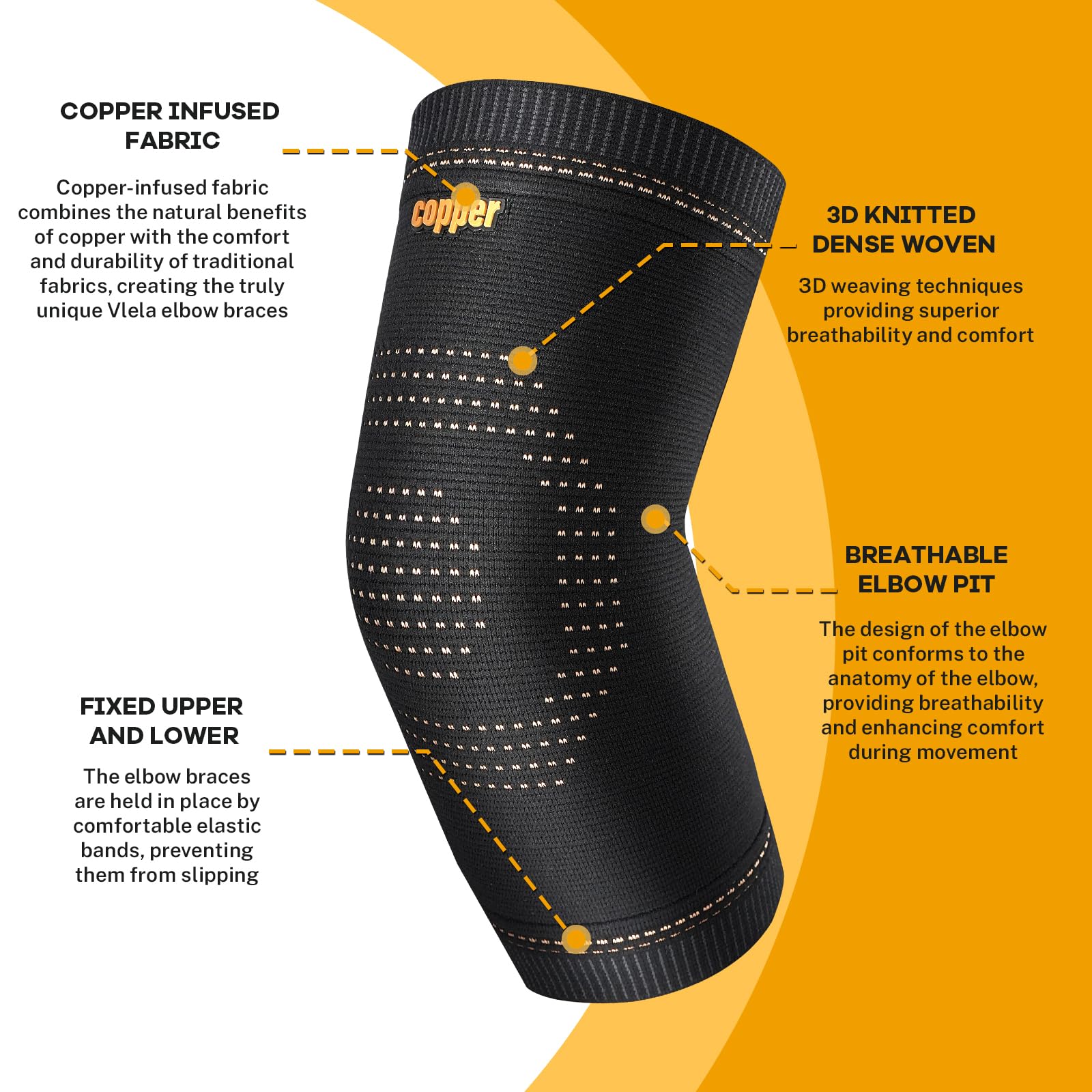 Vlela fabric close-up highlighting copper-infused breathability