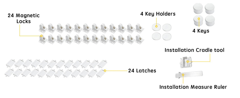 vmaisi magnetic key and cradle set organized to prevent loss and speed access