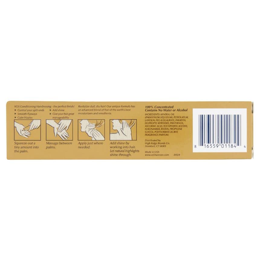 Alberto VO5 bottle close-up highlighting label and easy-dispense cap