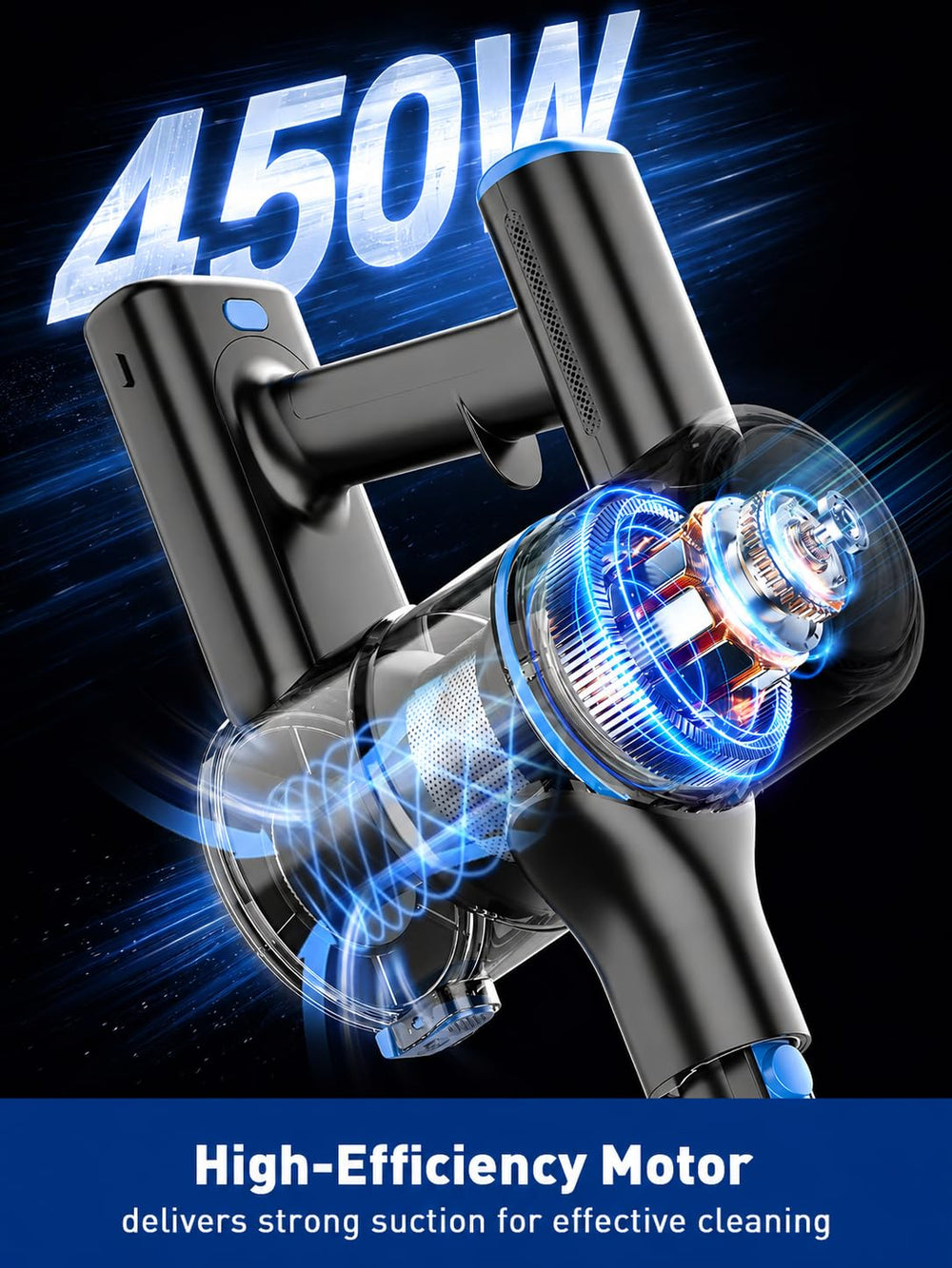 VOKENE 2-in-1 crevice tool detail for tight-edge cleaning and versatile reach