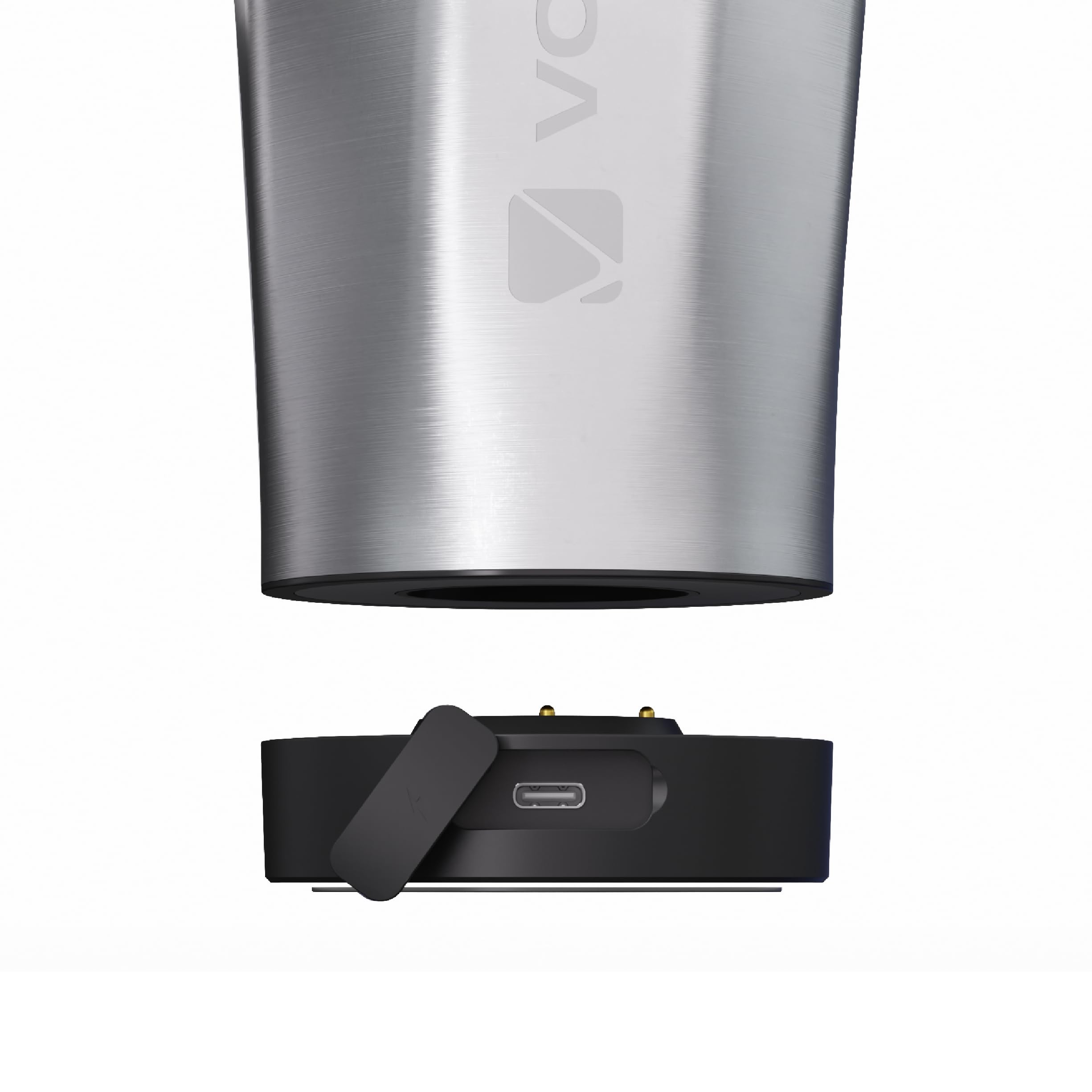 VOLTRX ChillMix open lid with silicone seal visible, leak-proof travel convenience