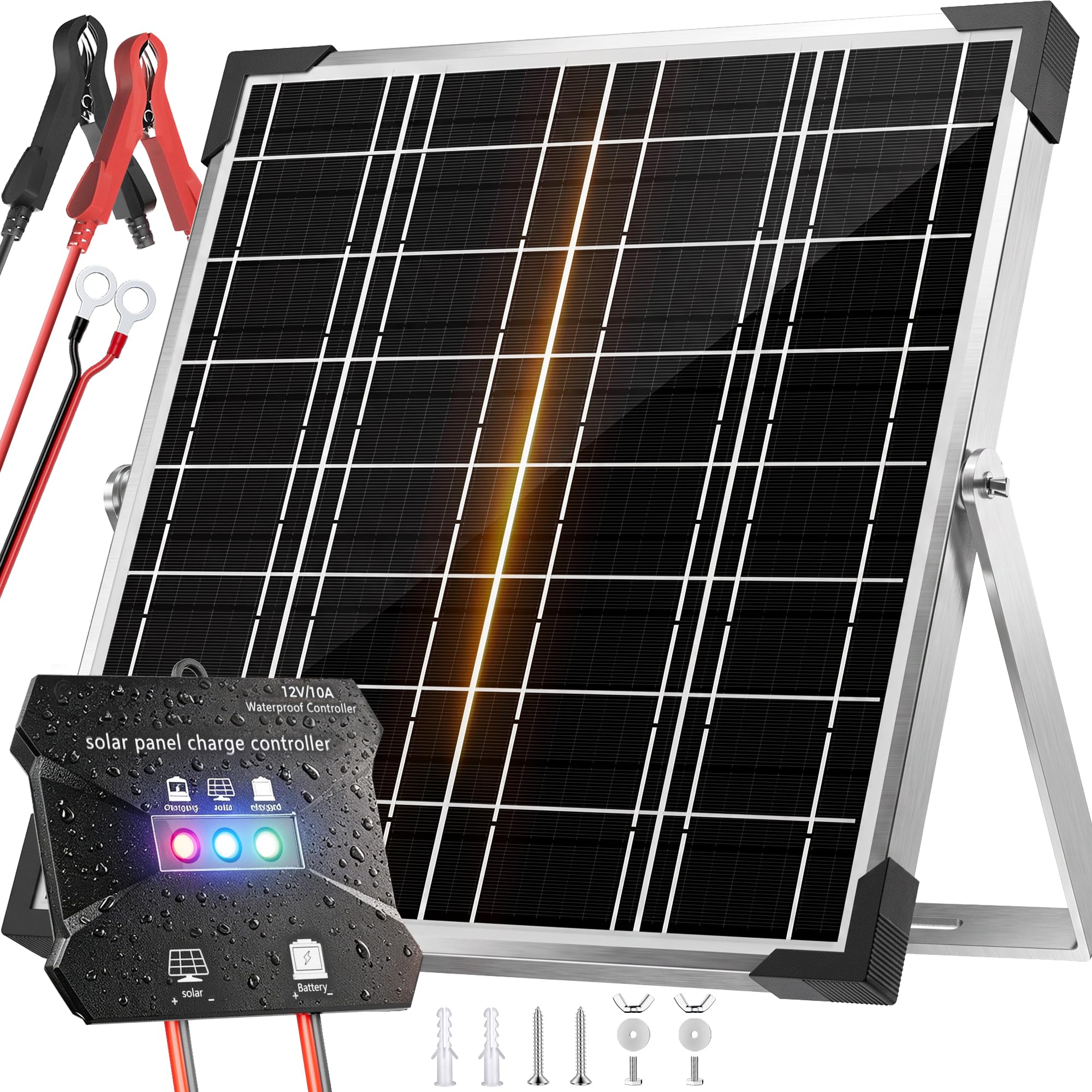 Voltset front panel view showing compact 20W design and durable frame for reliable charging