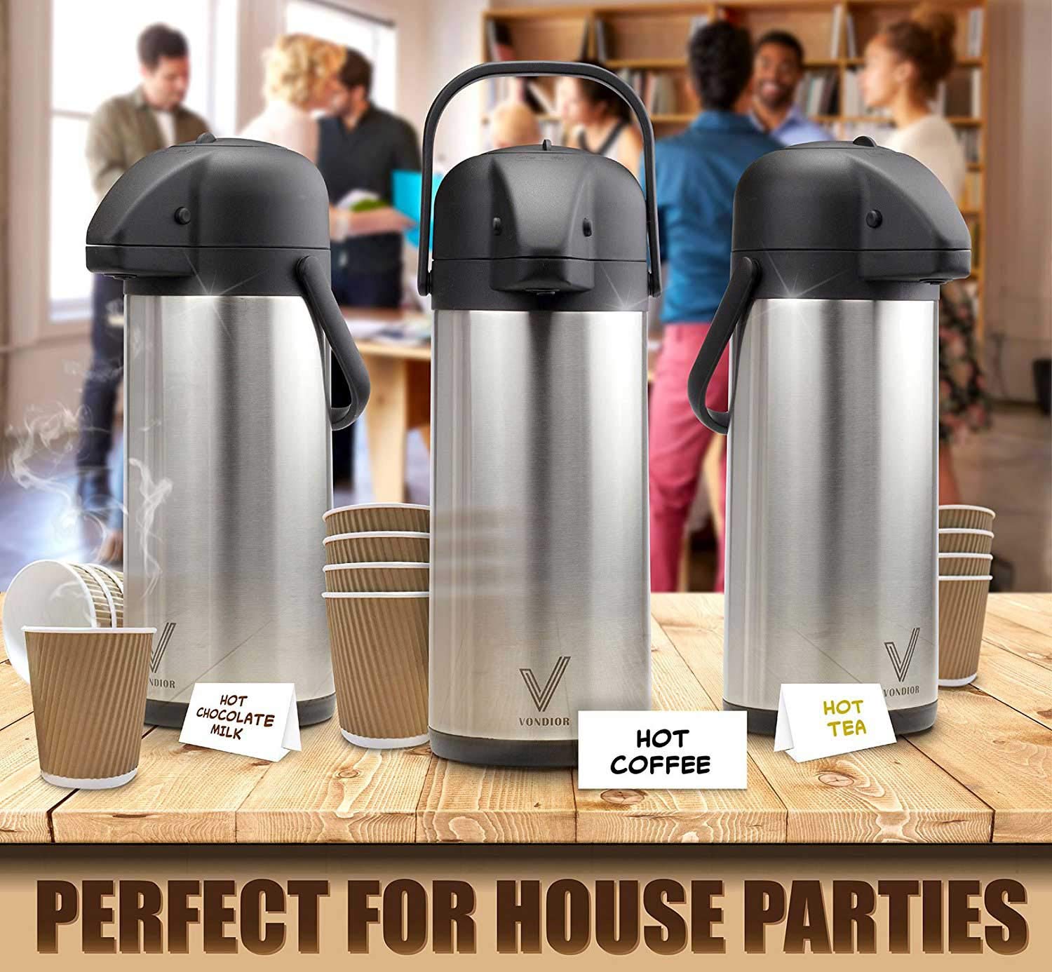 VONDIOR served at office meeting highlighting continuous hot beverage availability