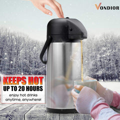 VONDIOR wide mouth filled with ice demonstrating easy filling and chilling benefit