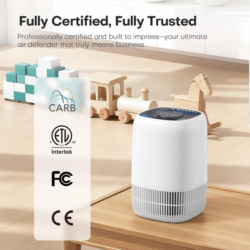VOOPNU pet-care filter illustration, captures pet dander and hair effectively