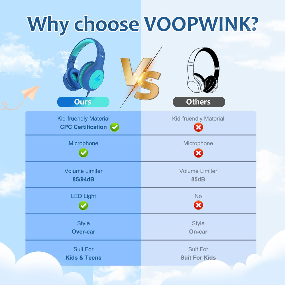 Voopwink earcup close-up fabric for cushioned comfort and long-wear support