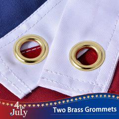 VORENUS brass grommets close-up demonstrating secure attachment and rust resistance