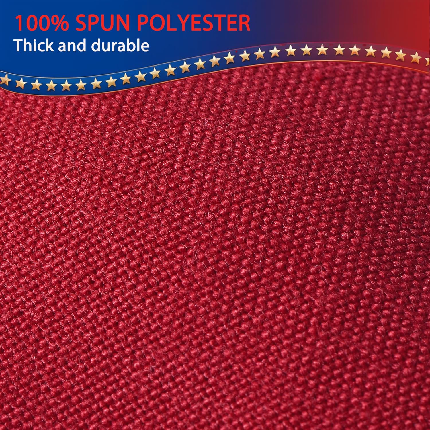 VORENUS embroidered stars close-up highlighting crisp stitching and lasting look