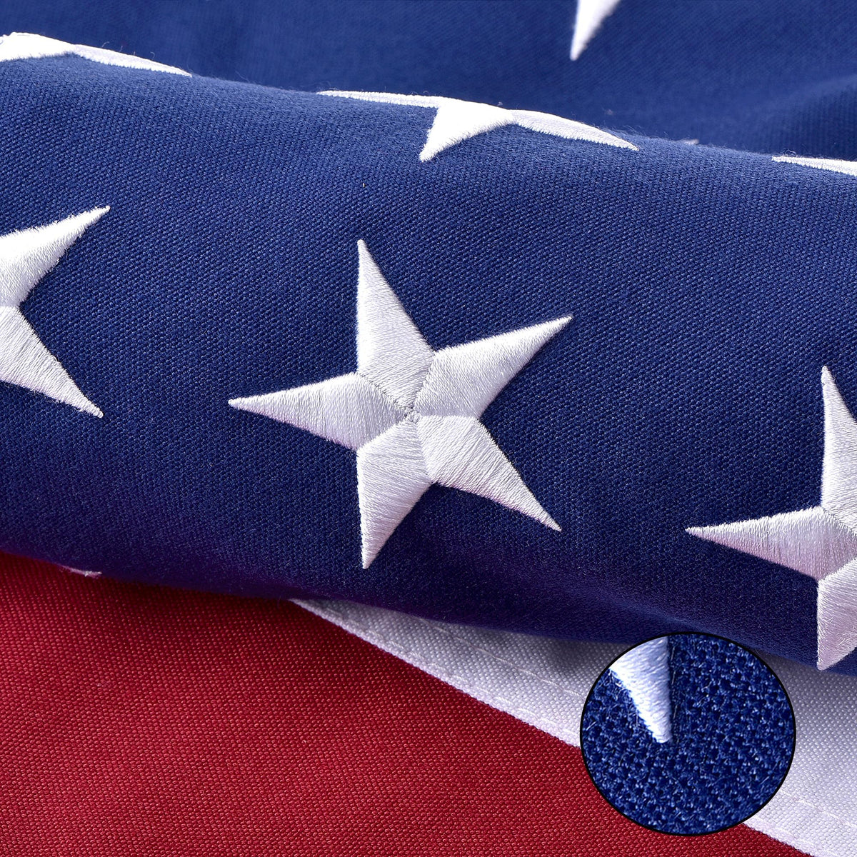 VORENUS front view 4x6 flag showing full patriotic display and durable finish