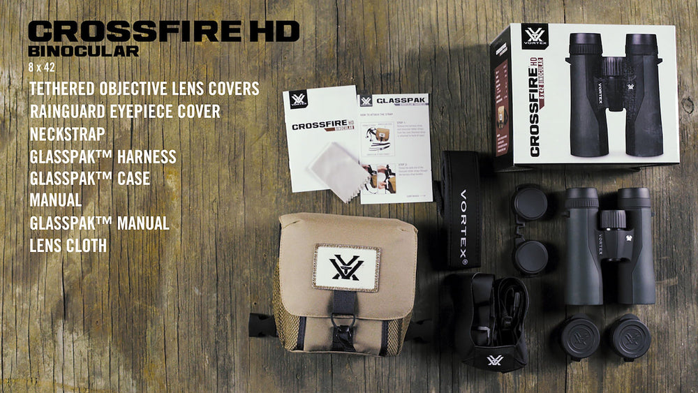 Vortex Crossfire HD held in hand for scale showing comfortable size and portability