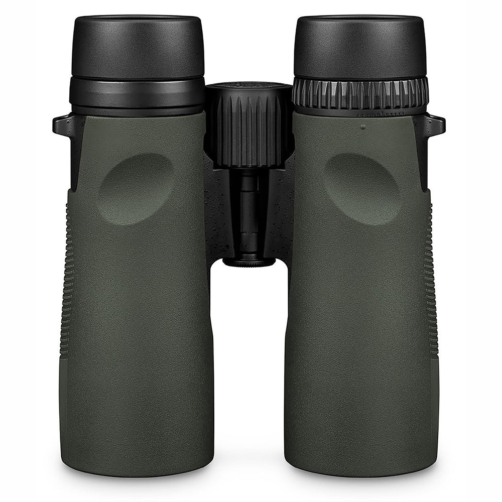 Vortex Diamondback HD objective lens close-up highlighting light transmission