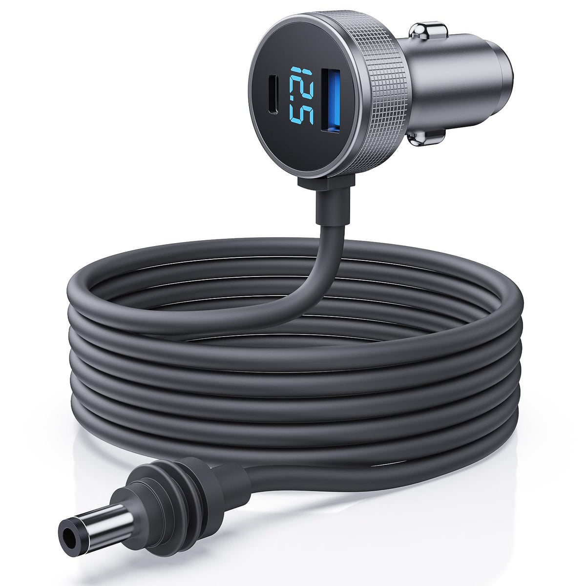 Vostolobo front view of cable showing full 3-in-1 assembly and benefits