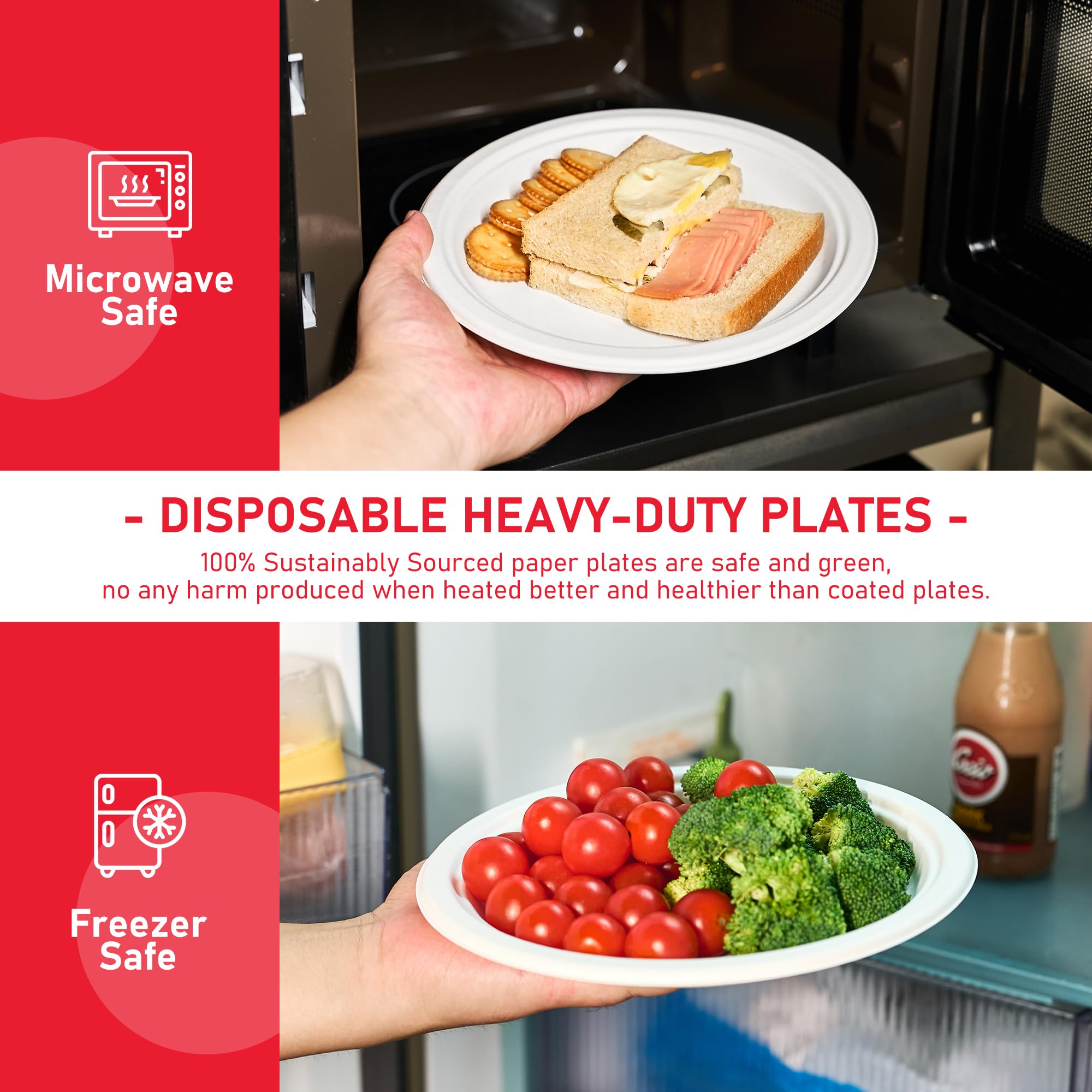 VPACKDUO plates on picnic table showing outdoor event suitability