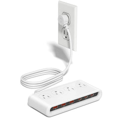 VPSUN front view showing all ports and neat layout for organized charging