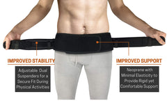 Vriksasana Posture underside showing anti-slip silicone strips to keep the belt in place