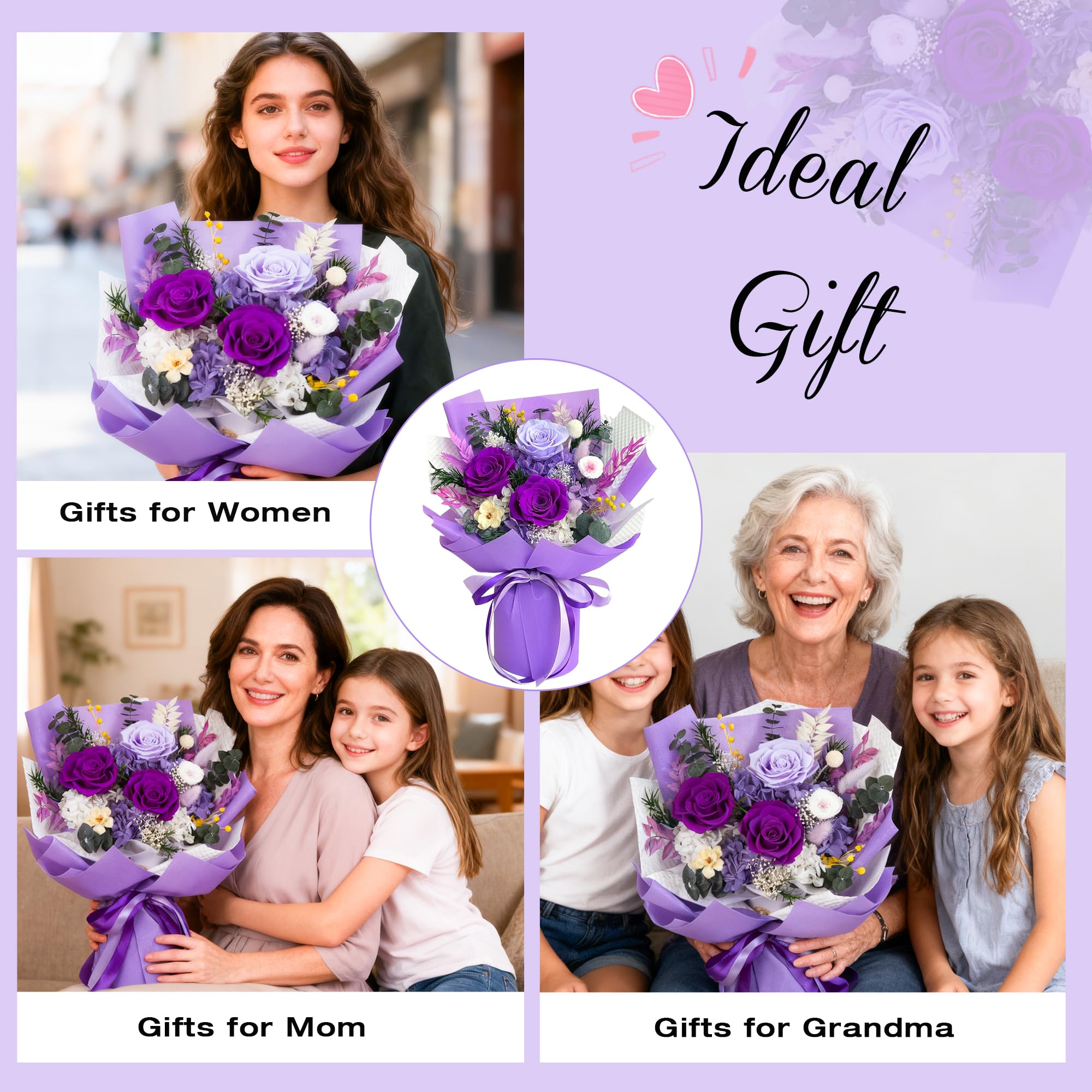 Vrioca elegant gift box packaging protecting bouquet and ready for gifting