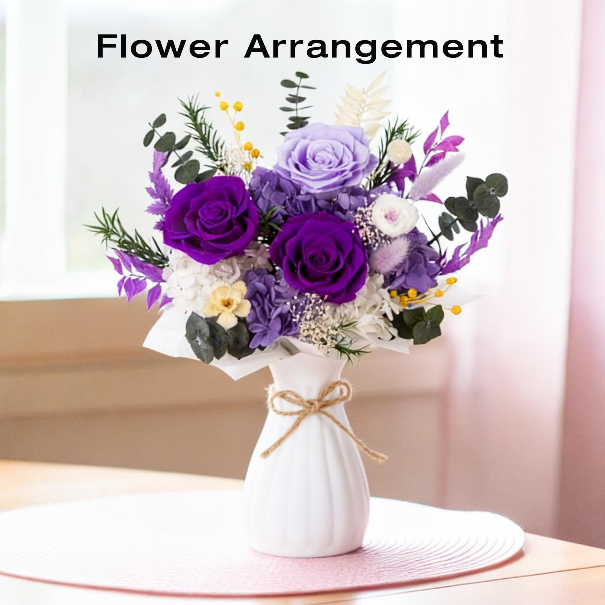 Vrioca florist handcrafting bouquet demonstrating handmade quality and detail