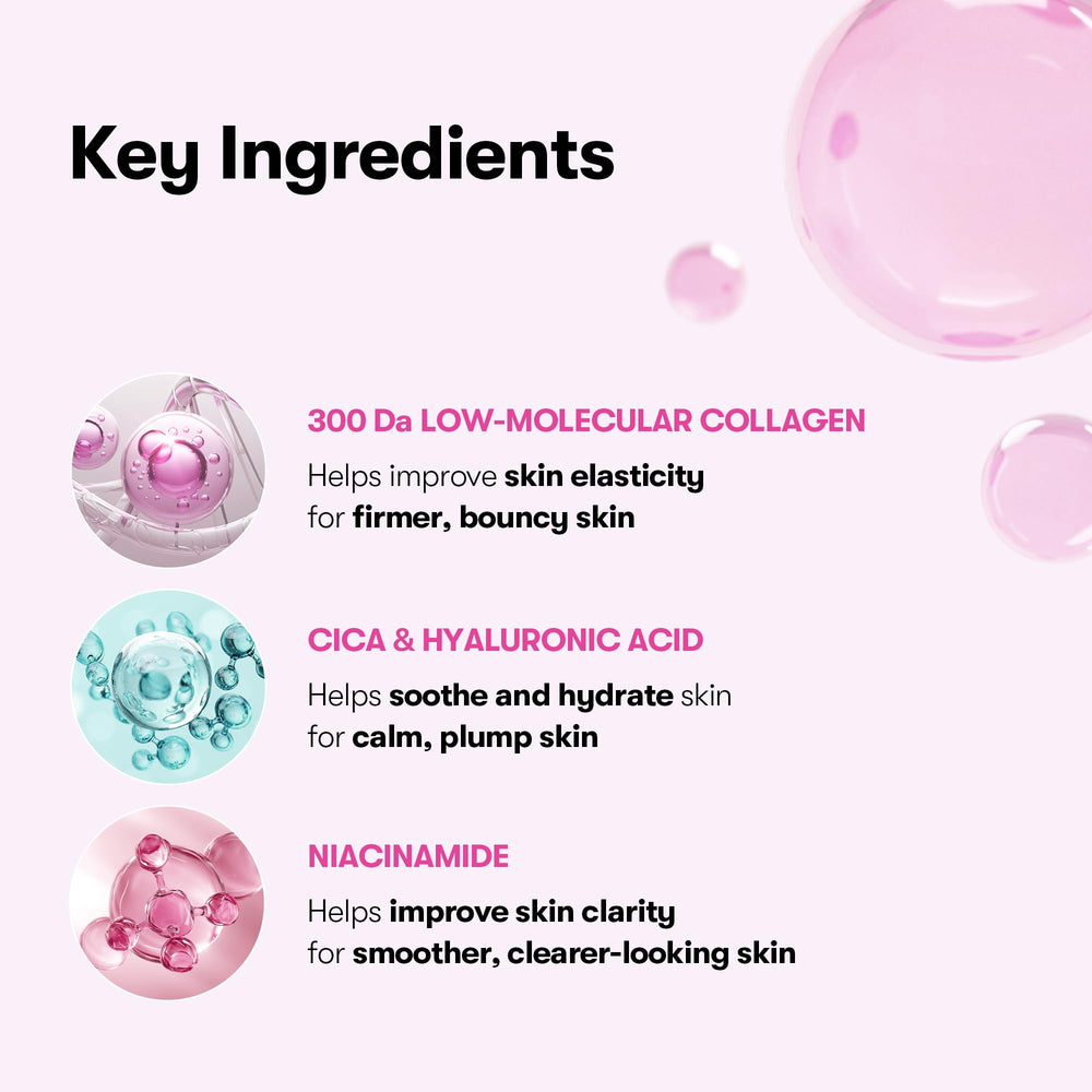 VT COSMETICS model applying mask demonstrating snug fit and faster absorption