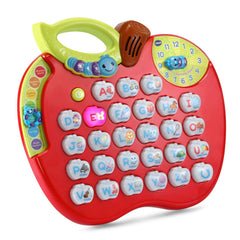 VTech ABC Learning Apple back and controls visible for easy mode selection and volume control