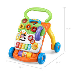 VTech detachable activity panel removed for floor play and portability benefit flexible use