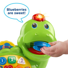 VTech close-up of the eight colorful food pieces promoting shape and color recognition