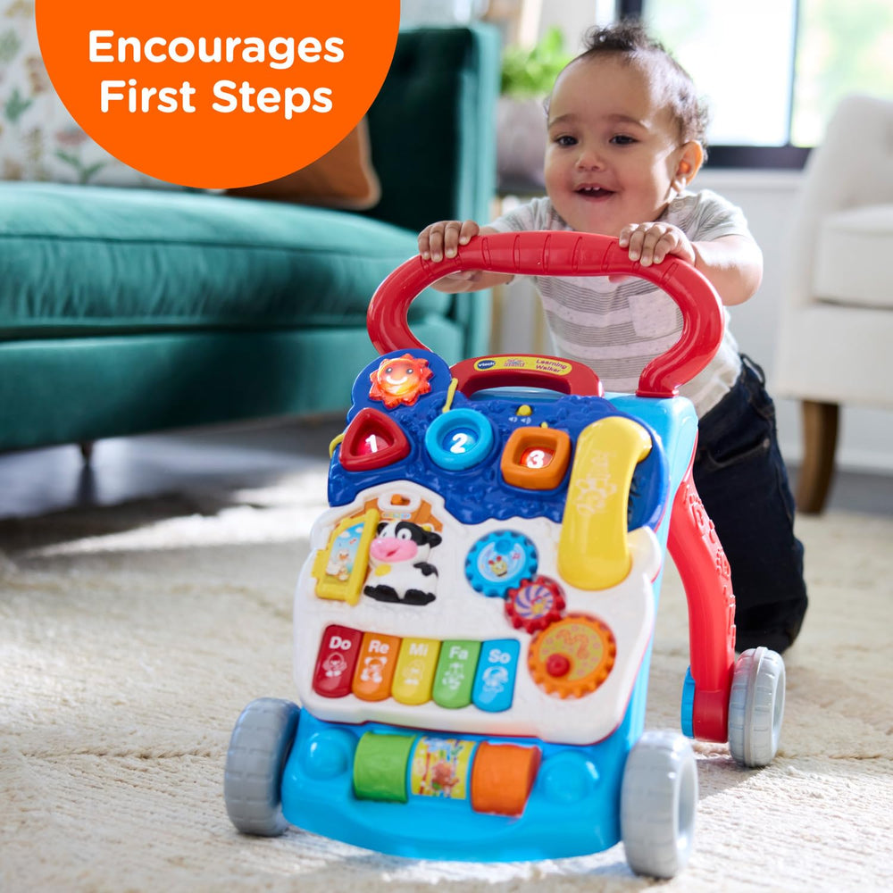 VTech piano keys closeup with colorful keys encouraging musical play and finger coordination