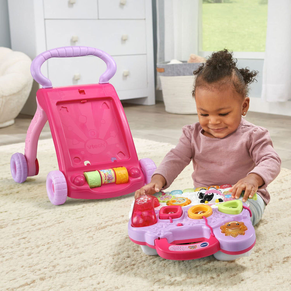 VTech colorful rollers and gears texture promoting tactile exploration and coordination