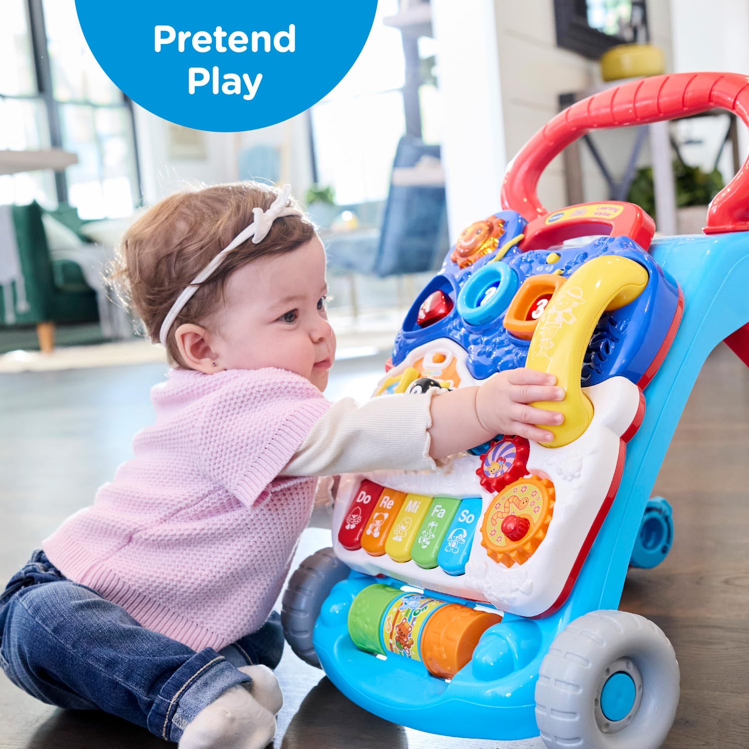 VTech shape sorters top view displaying three shapes that support matching and problem solving