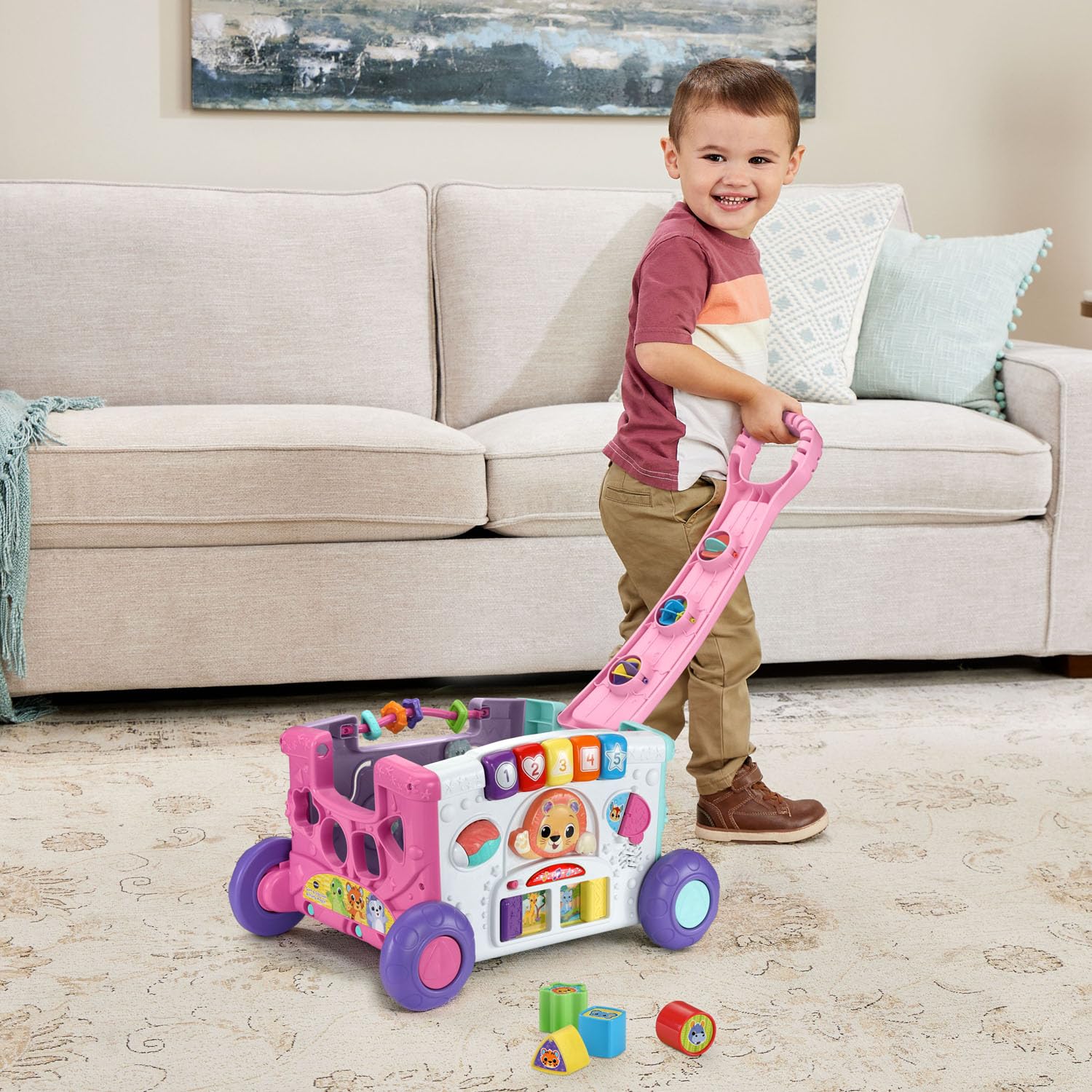 VTech close-up of interlocking gears encouraging fine motor development