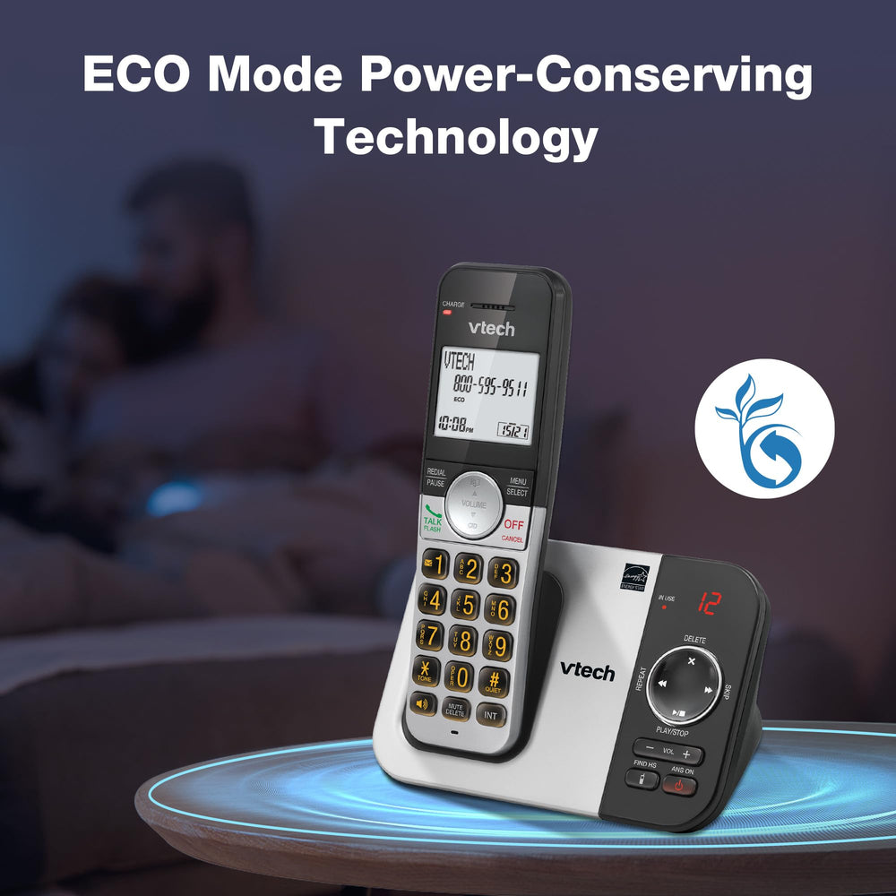 VTech handset on kitchen counter showing easy access while cooking