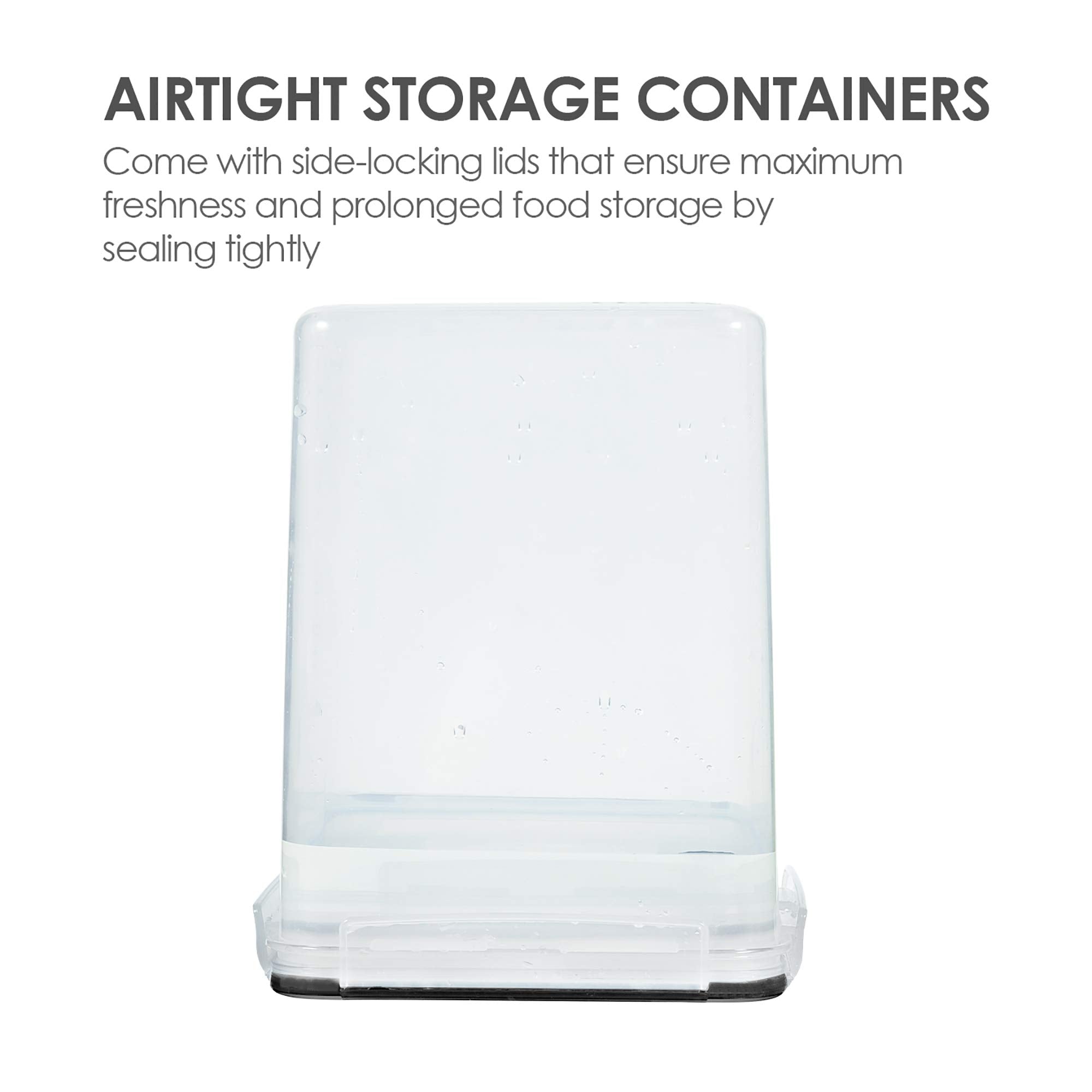Vtopmart clear body filled with flour for quick content identification