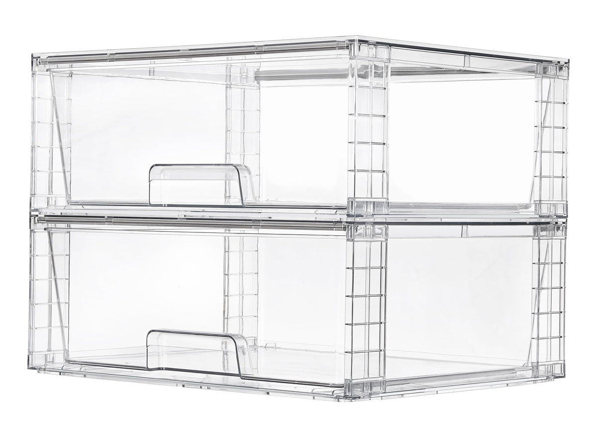 Vtopmart clear drawer front view showing visibility and quick access