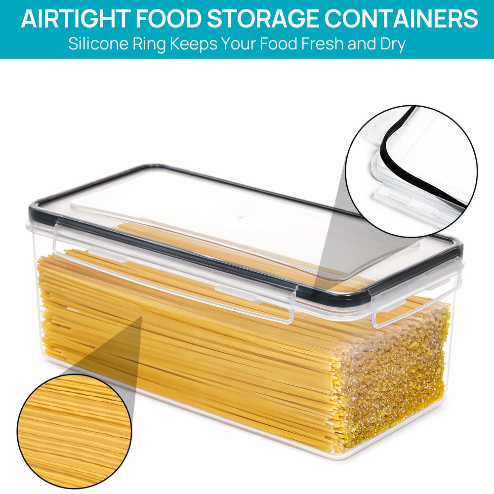Vtopmart horizontal layout in a deep cabinet demonstrating space-saving storage