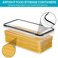 Vtopmart horizontal layout in a deep cabinet demonstrating space-saving storage