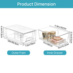 Vtopmart drawers arranged in refrigerator maximizing shelf organization benefit
