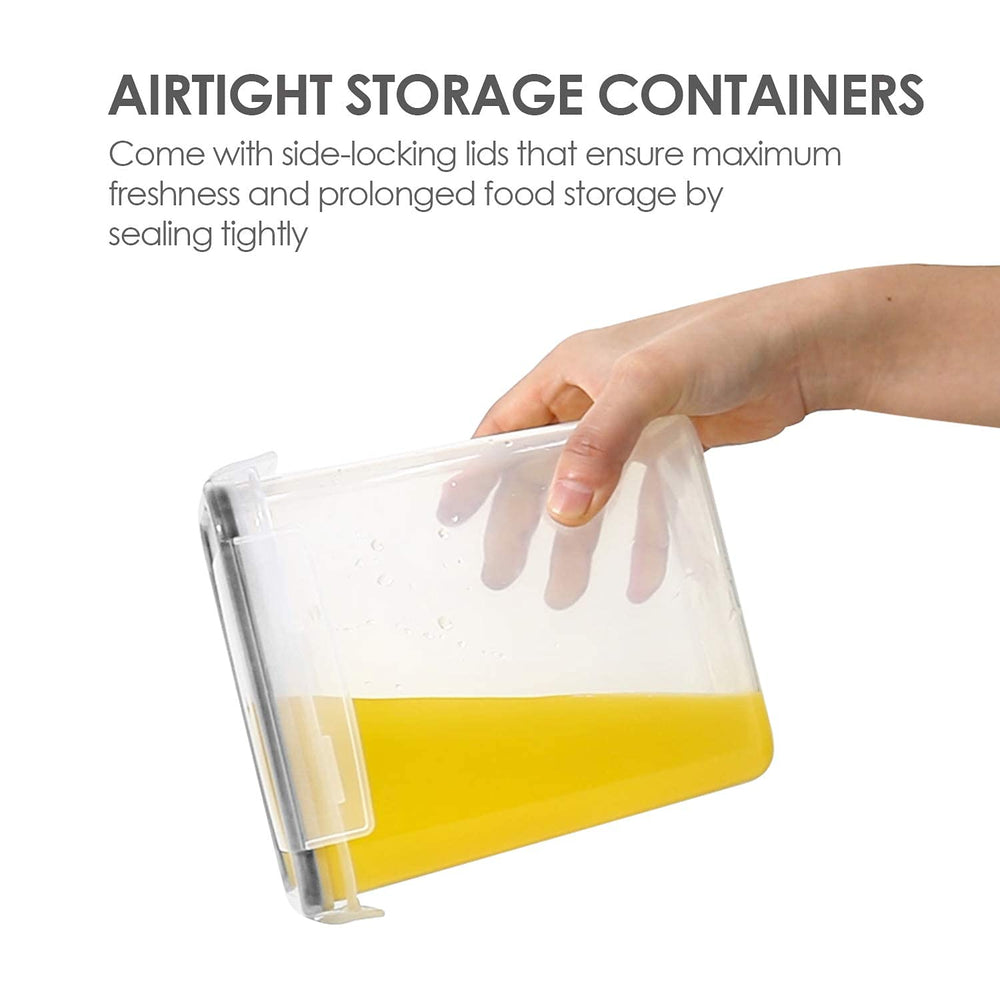 Vtopmart lid detail with silicone gasket ensuring airtight freshness and easy sealing