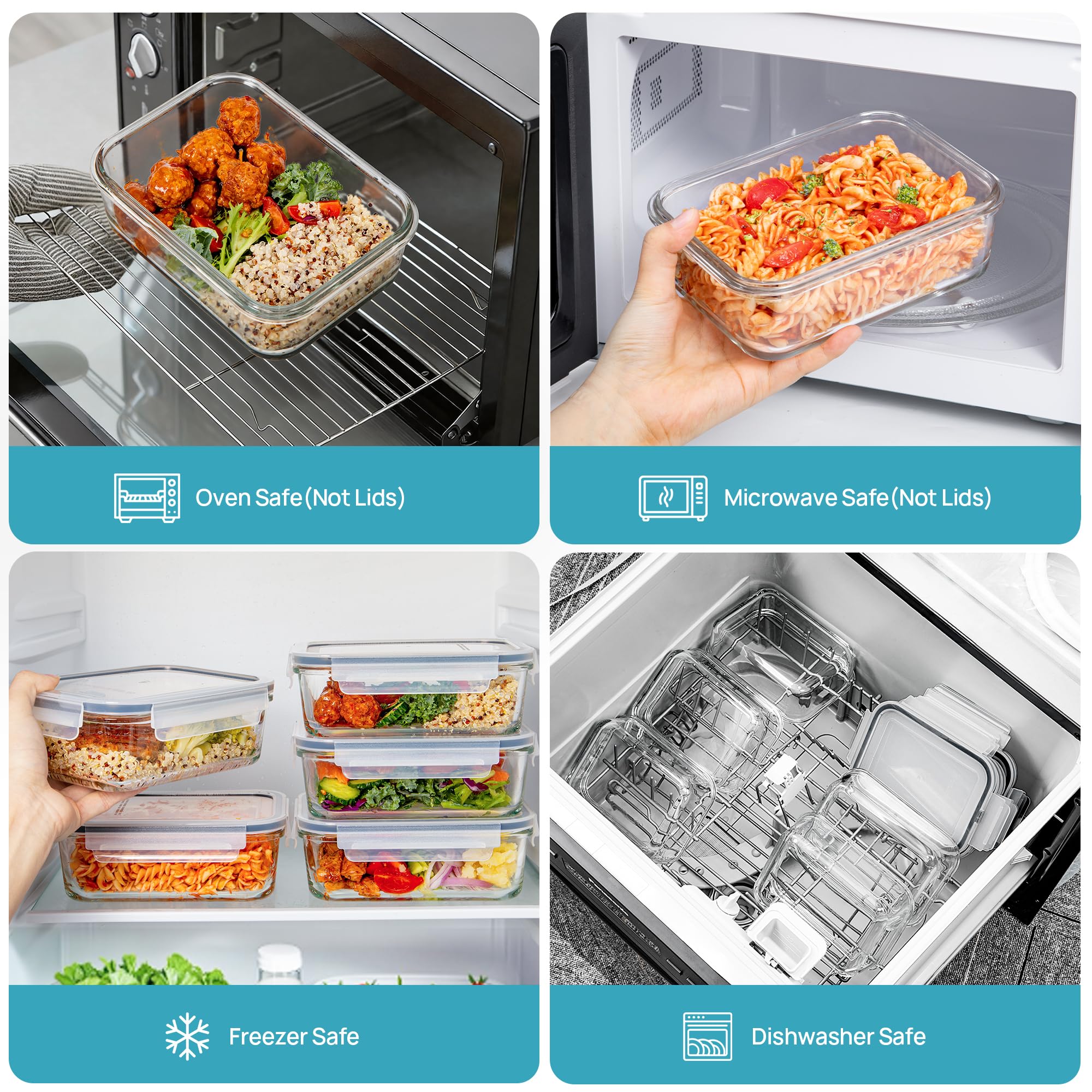 Vtopmart container packed in gym bag ready-to-eat lunch for on-the-go convenience