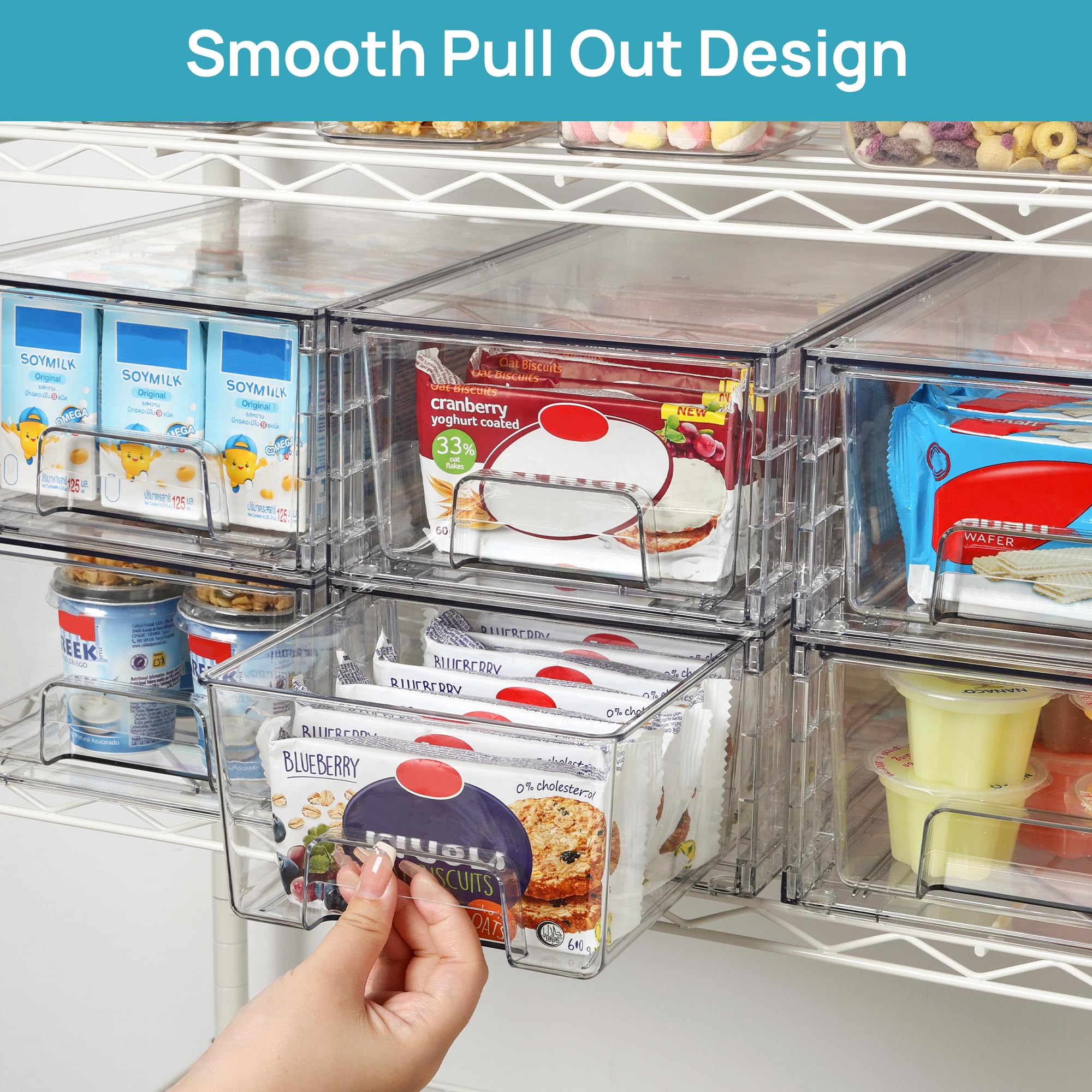 Vtopmart in kitchen lifestyle scene keeping pantry and counter clutter-free