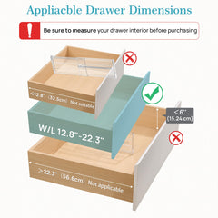 Vtopmart silicone side strip detail protecting drawer surfaces and preventing slips