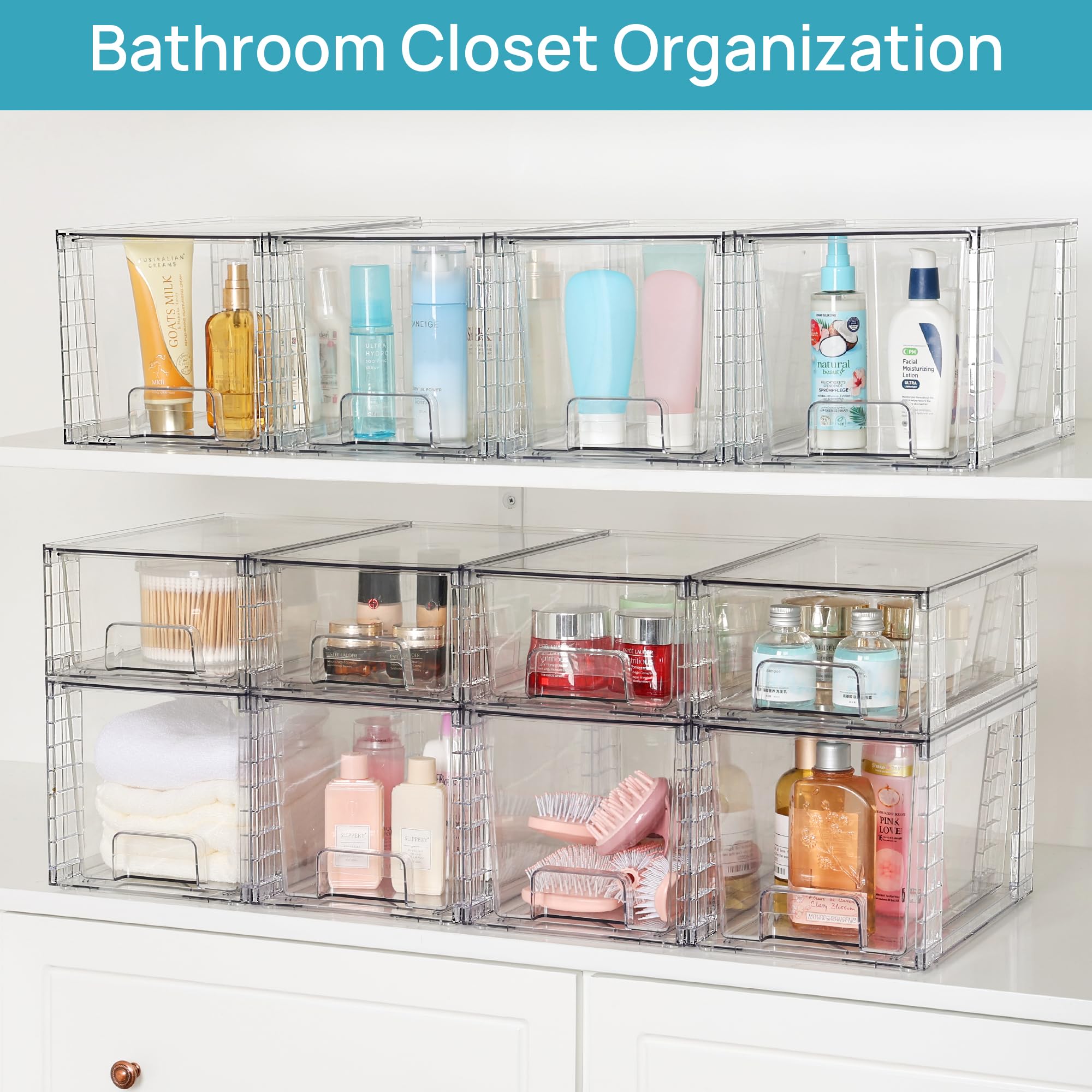 Vtopmart drawers in pantry storing snacks and cans for efficient organization