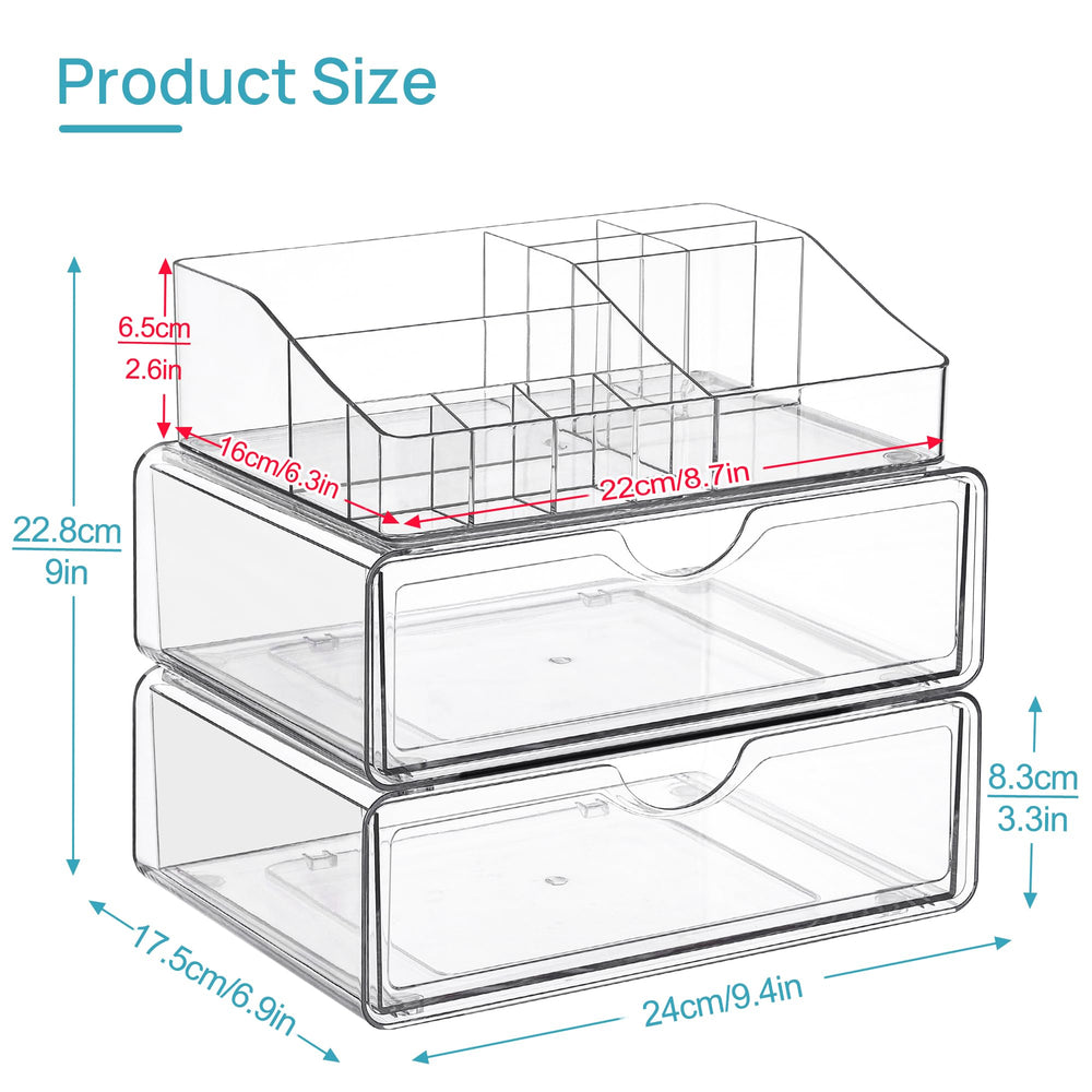 Vtopmart top compartment detail showing divided slots for quick access