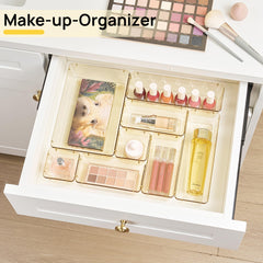 Vtopmart stacked trays demonstrating compact, space-saving storage when not in use