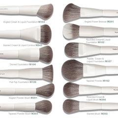 VYNESTRA close-up of ultra-soft microfiber bristles for smooth application