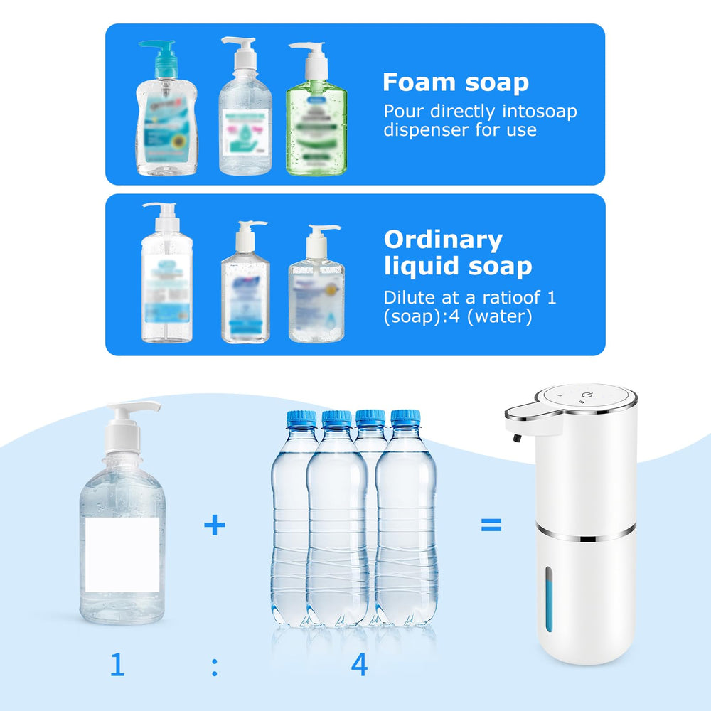 VZZNN foaming soap dispense showing rich foam and efficient coverage benefit